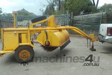Bonne SE6T towed road broom , 2cyl diesel , ex Council QLD