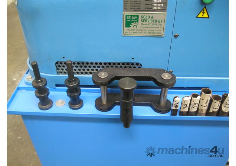 caption SHAW - TB60 Tube and Pipe Bender with Pipe and Tube Formers