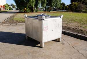 Stainless Steel Heavy Duty Hazardous Liquids IBC Tank - Hoover Liquitote 1000L
