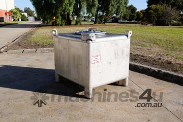 Stainless Steel Heavy Duty Hazardous Liquids IBC Tank - Hoover Liquitote 1000L