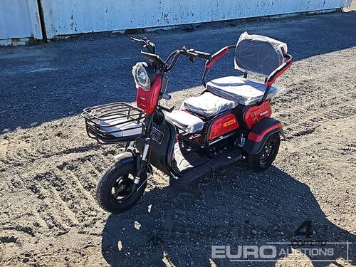 caption Unused 2025 Captok Electric Tricycle, Single Row Of Seats