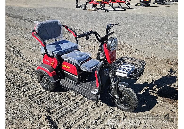 caption Unused 2025 Captok Electric Tricycle, Single Row Of Seats