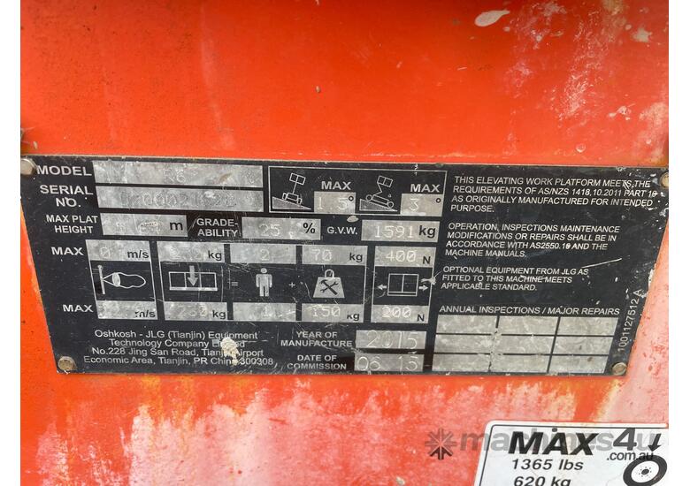caption 2015 JLG R6 Scissor Lift (Electric)
