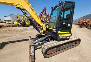 2021 YANMAR VIO80-1 8T EXCAVATOR WITH TILT HITCH, FULL CIVIL SPEC, HITCH, BUCKETS AND 2025 HOURS