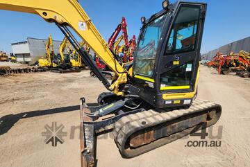 2021 YANMAR VIO80-1 8T EXCAVATOR WITH TILT HITCH, FULL CIVIL SPEC, HITCH, BUCKETS AND 2025 HOURS