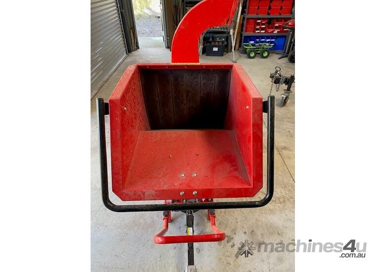 caption Chipper: GTM Professional V5 Chipper with safety bar and tow hitch
