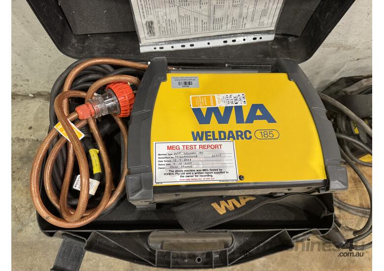 caption 2 x WIA Weldarc 185 Stick Tig Welder