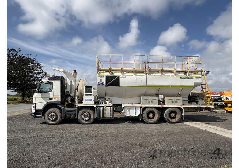 caption 2014 Volvo FMX410 8x4x4 Multi Purpose Mixing Truck