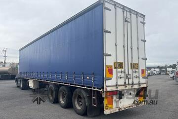 2003 Vawdrey VB S3 Tri Axle Flat Top Curtainside B Trailer