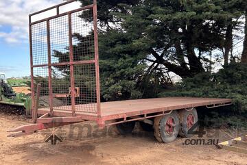 Homemade Dual Axle Flat Bed Trailer **Located Werribee South**