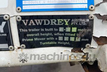 2024 Vawdrey VB S3 Tri Axle Drop Deck Curtainside B Trailer