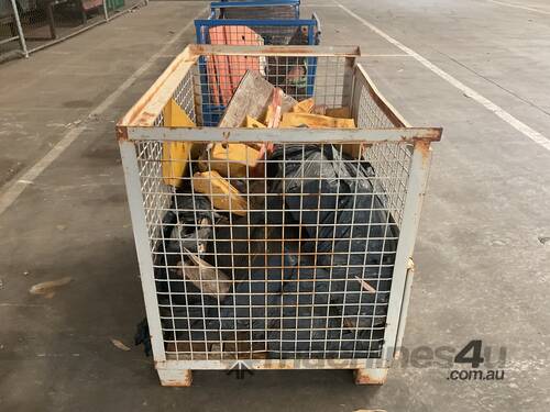 Cage Of Assorted Excavator Bucket Teeth