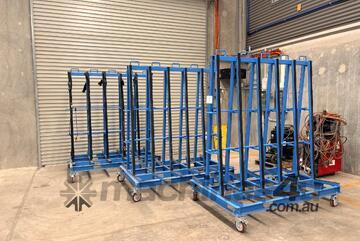 3 Mobile Blue Stock Racks Double Sided - Coolum Beach QLD
