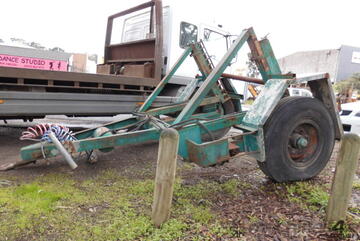 4ton drum trailer , air brakes , hyd self loader