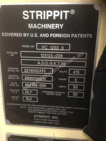 Used 1988 Strippit Fc1250c Turret Punch Presses In , - Listed On Machines4u