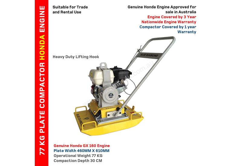 caption Plate Compactor Honda Engine BDM80 77KG 5.5HP -