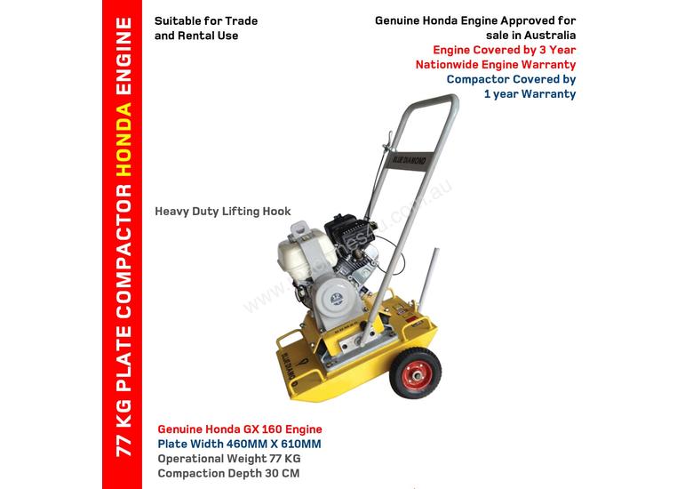 caption Plate Compactor Honda Engine BDM80 77KG 5.5HP -