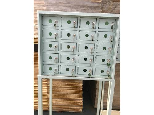 Lockable Keyed Boxes Mulitiple Security Storage Box on stand