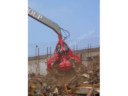 caption Euromec Hydraulic Grab Orange Peel