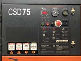 ***SOLD*** Champion CSD75 Rotary Screw Compressor - picture2' - Click to enlarge