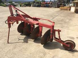Hodge 4 Furrow Disc Plough Tillage Equip - picture1' - Click to enlarge