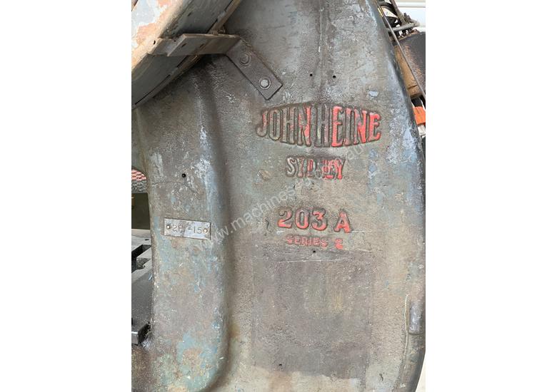 caption Used C frame METAL PRESS 30 TON John Heine 203A