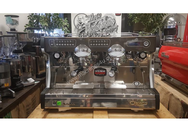caption ASTORIA SABRINA 2 GROUP BRAND NEW BLACK ESPRESSO COFFEE MACHINE