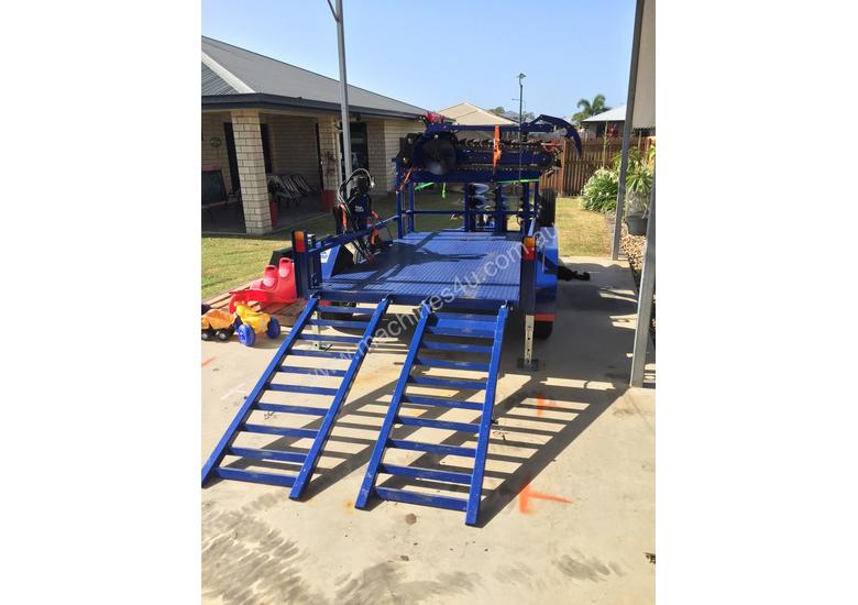 caption Ex Demo Mini Skid Steer Loader TASKMASTER ML30T plus Plant Trailer and attachments