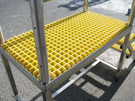 Raised Platform Stainless Steel Stairs Staircase Steps - 0.74m high - picture1' - Click to enlarge
