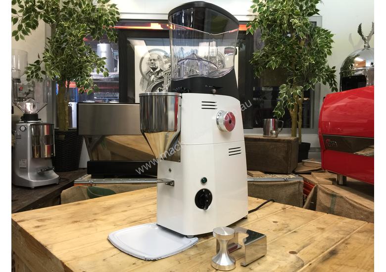 caption MAZZER KOLD CUSTOM WHITE BRAND NEW ESPRESSO COFFEE GRINDER