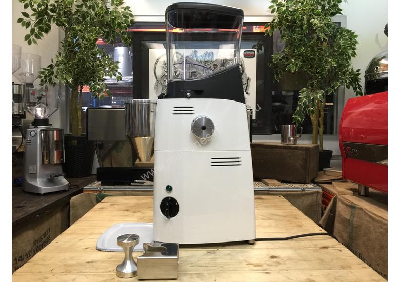 caption MAZZER KOLD CUSTOM WHITE BRAND NEW ESPRESSO COFFEE GRINDER