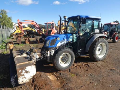 New Holland T4020 Tractor with Front Broom