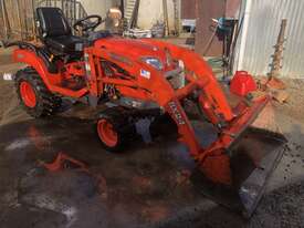 Kubota BX24 Backhoe and mid mount mower included Rear tyres brand new - picture2' - Click to enlarge