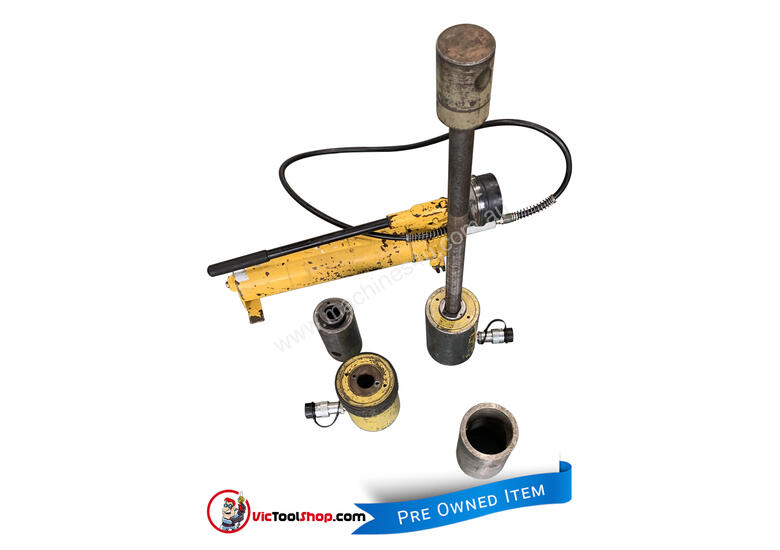 caption Enerpac Hydraulic Master Puller Set with Hand Pump, 36 Ton, BHP3751G