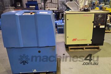 CompAir L18 18.5kw. Focus 15kw. Champion/ IR/ Pilotair 22kw. Boge 30kw. CompAir45kw. Hydrovane