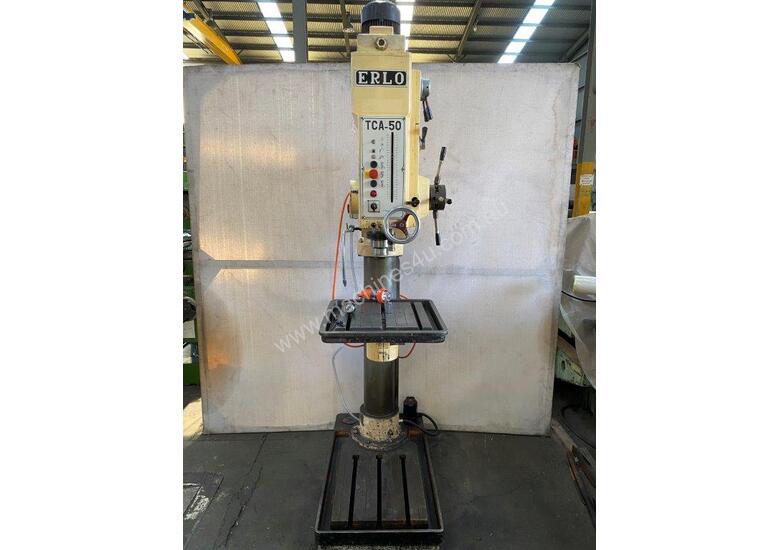 caption ERLO TCA-50 Geared Head Pedestal Drill 50mm capacity
