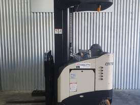Crown Reach Truck 2T with New Batteries & Fork Positioner - picture0' - Click to enlarge