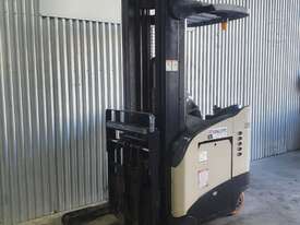Crown Reach Truck 2T with New Batteries & Fork Positioner - picture0' - Click to enlarge