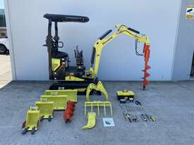 HAIHONG CTX8010 1.2T SWING BOOM MINI EXCAVATOR INC 10 ATTACHMENTS  - picture0' - Click to enlarge
