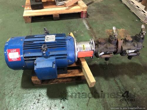 Electric Motor With Hydraulic Pump Assembly
