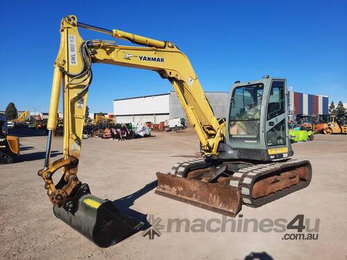 YANMAR SV100 10T EXCAVATOR WITH RUBBER TRACKS AND 4860 HOURS