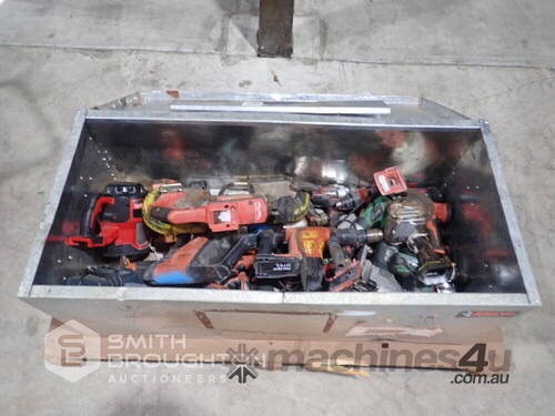 TOOL BOX COMPRISING OF ASSORTED BATTERY & ELECTRIC TOOLS