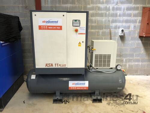 2014 Gardner Denver KSA11 PLUS, 11kw Air Compressor, dryer & tank