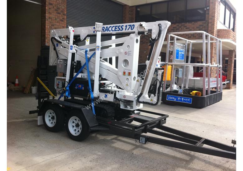 caption CTE TRACCESS 170 - 17m Spider Lift. Price from $380 per week