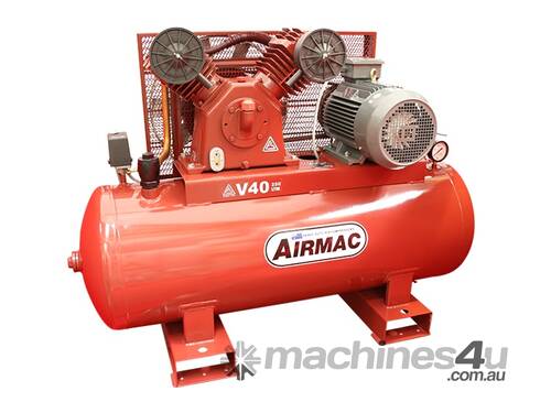 caption CVA Compressors - New Airmac V40 - 415V Piston Compressor - 29.2cfm - 145psi