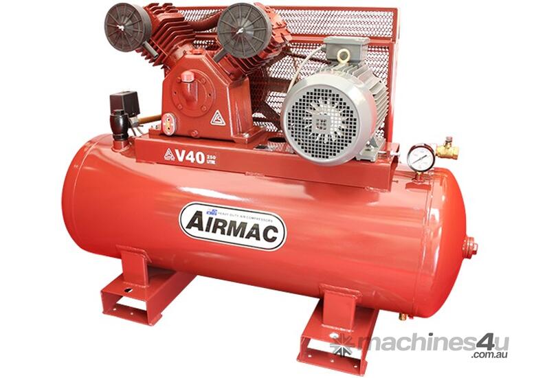 caption CVA Compressors - New Airmac V40 - 415V Piston Compressor - 29.2cfm - 145psi