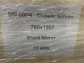 Shower screens  black mirror - picture2' - Click to enlarge