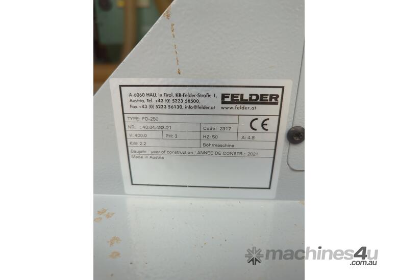 Used 2021 felder FD250 Mortiser in , Listed on Machines4u