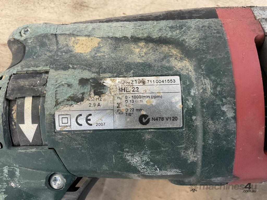 Used Metabo BHE-22 Rotary Hammer Drill Hammer Drill in Dandenong South, VIC