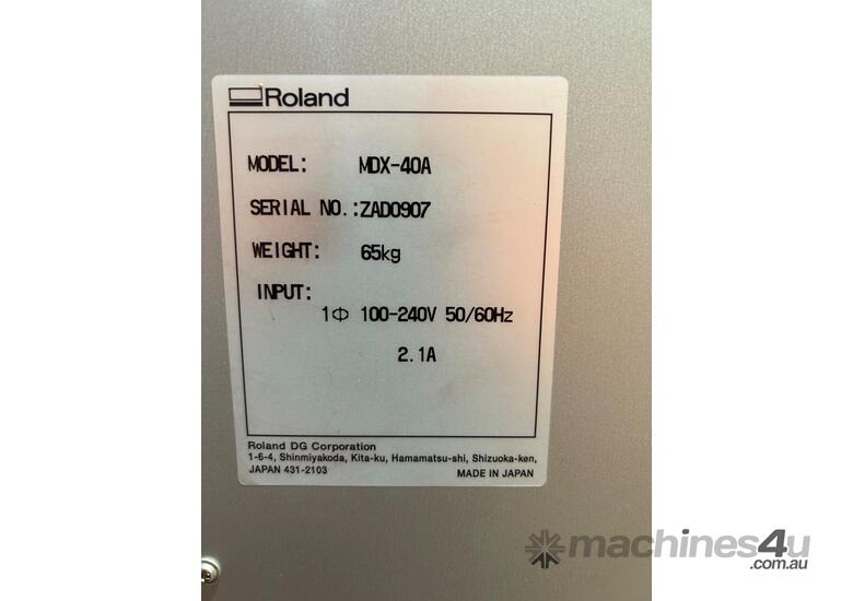 caption *Pre Loved* CNC Router With Rotary Axis - MDX-40A by Roland